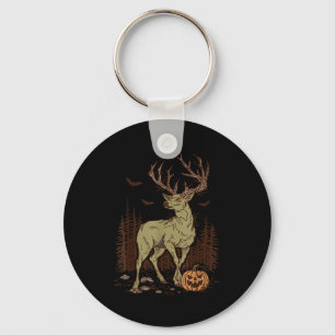 Halloween Soky Hirschgeweih Zombie Rustikaler Bock Schlüsselanhänger