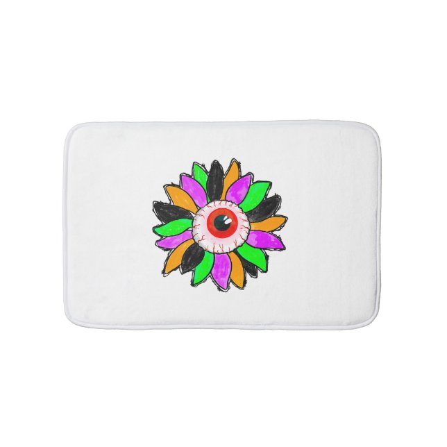 Halloween Sonnenblume Badematte (Vorderseite)