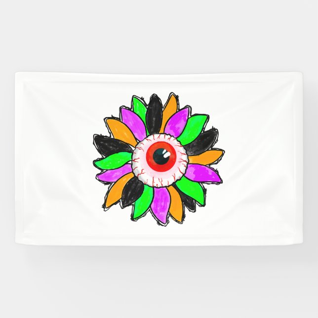 Halloween Sonnenblume Banner (Horizontal)