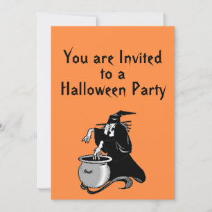 Halloween sorcières Brew Party Invitation