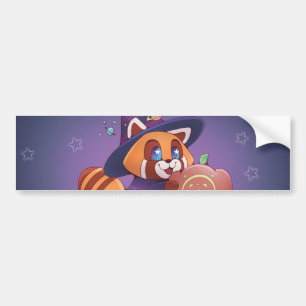 Halloween Space Panda Autoaufkleber