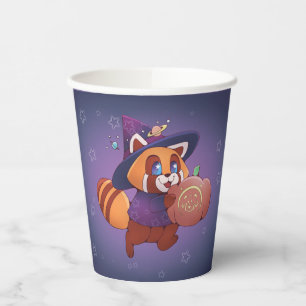 Halloween Space Panda Pappbecher