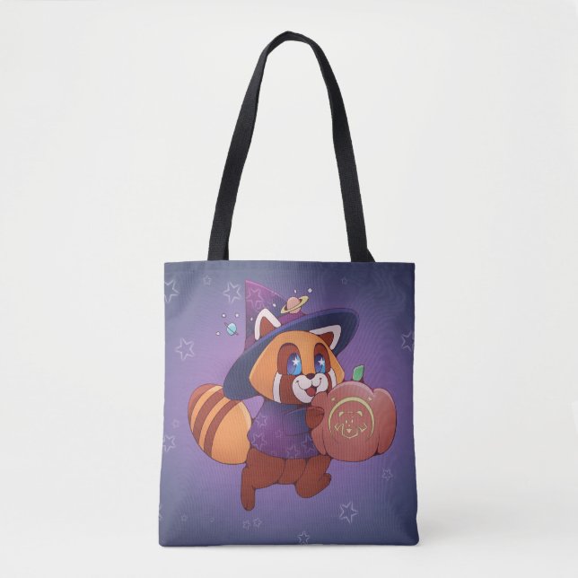 Halloween Space Panda Tasche (Vorderseite)