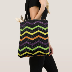 Halloween Sparkle Zig Zag Tasche