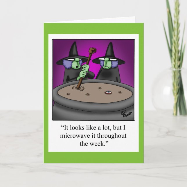 Halloween-Spaß-Grußkarte für Halloween Karte (Vorderseite)