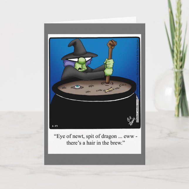 Halloween-Spaß-Grußkarte Karte (Vorderseite)
