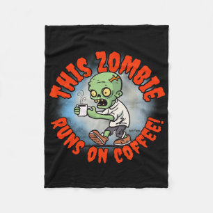 Halloween Spaß Kaffeedokument Zombie Frit T-Shirts Fleecedecke