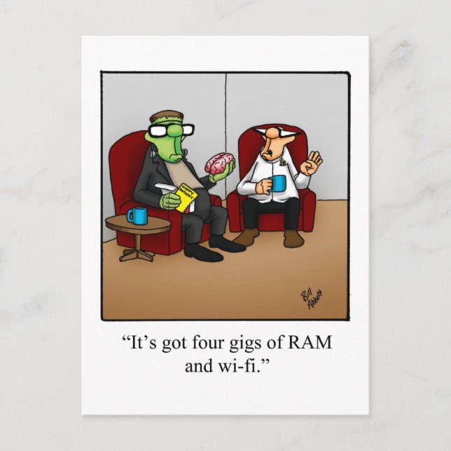 Halloween Spaß Postcard Postkarte (Vorderseite)