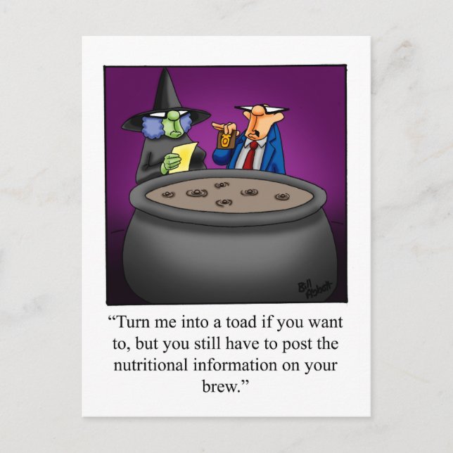 Halloween Spaß Postcard Postkarte (Vorderseite)