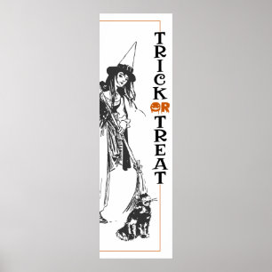 Halloween Spaß   Rotzunge und Katzentrick oder Tre Poster