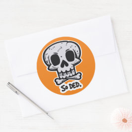 Halloween-Spaß Runder Aufkleber