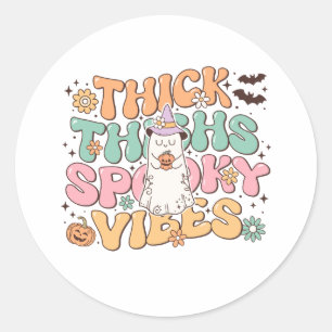 Halloween Spaß Spooky Runder Aufkleber