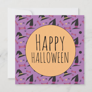 Halloween Spider Hexenhut Candy Lila