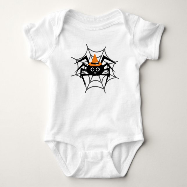 Halloween Spider in Web-Shirts und Geschenke Baby Strampler (Vorderseite)