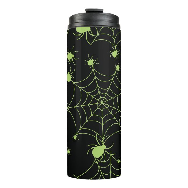 Halloween Spider Net Creative Pattern Thermosbecher (Vorderseite)