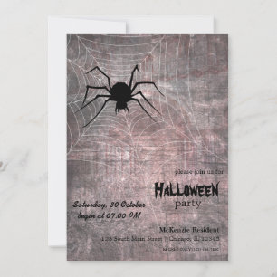 Halloween Spider Party Einladung