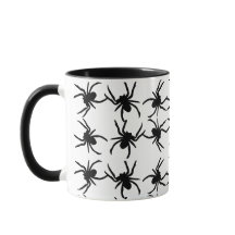 Halloween Spider Tasse Schwarz/Weiß
