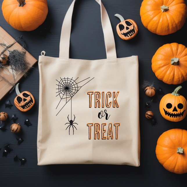 Halloween Spider Trick oder Treat Bag Tragetasche (Von Creator hochgeladen)