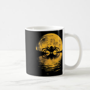 Halloween Spider Vollmond Beängstigende spöttische Kaffeetasse