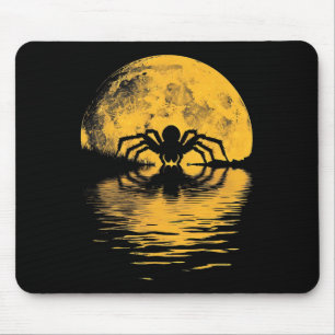 Halloween Spider Vollmond Beängstigende spöttische Mousepad