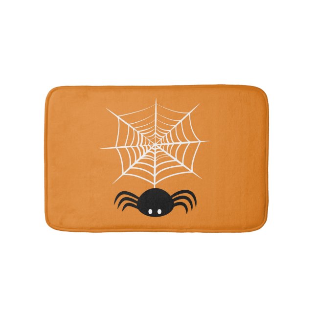 Halloween Spider Web Badematte (Vorderseite)
