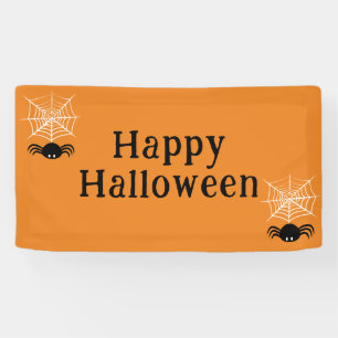 Halloween Spider Web Banner
