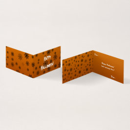 Halloween Spider Web-Faltenkarte