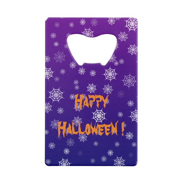 Halloween Spider Web Geldbeutel Flaschenöffner (Vorderseite)