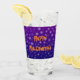 Halloween Spider Web Glas