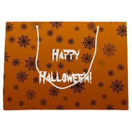 Halloween Spider Web Große Geschenktüte