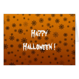 Halloween Spider Web Grußkarte
