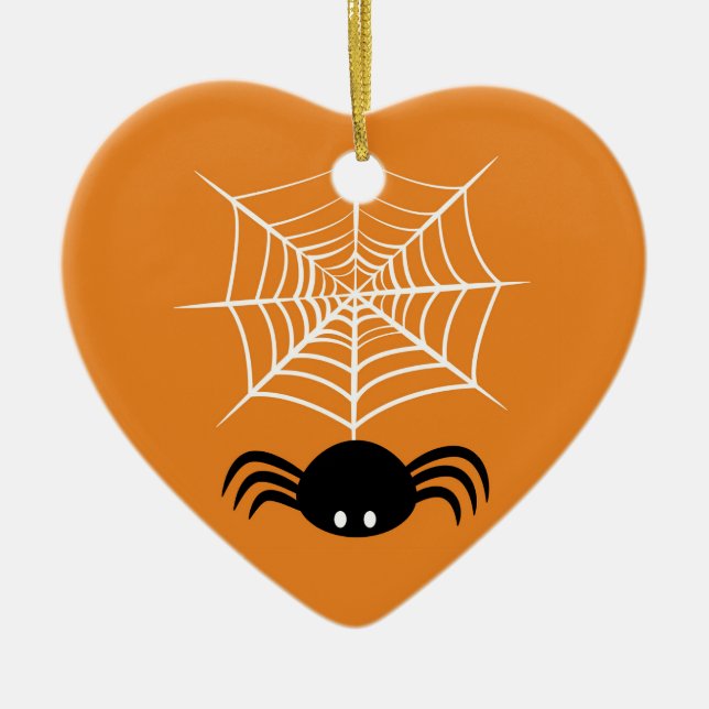 Halloween Spider Web Keramik Ornament (Vorne)