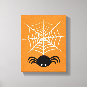 Halloween Spider Web Leinwanddruck