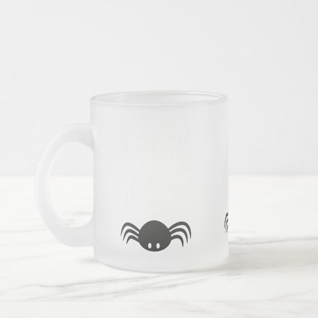 Halloween Spider Web Mattglastasse (Links)