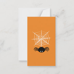 Halloween Spider Web Mitteilungskarte