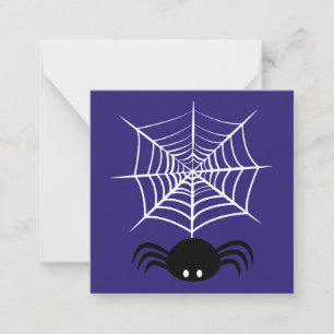 Halloween Spider Web Mitteilungskarte