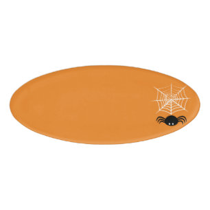 Halloween Spider Web Namenschild