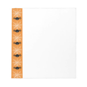 Halloween Spider Web Notizblock