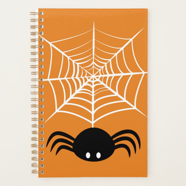 Halloween Spider Web Planer (Vorderseite)