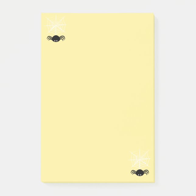 Halloween Spider Web Post-it Klebezettel (Vorderseite)