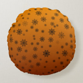 Halloween Spider Web Rundes Kissen