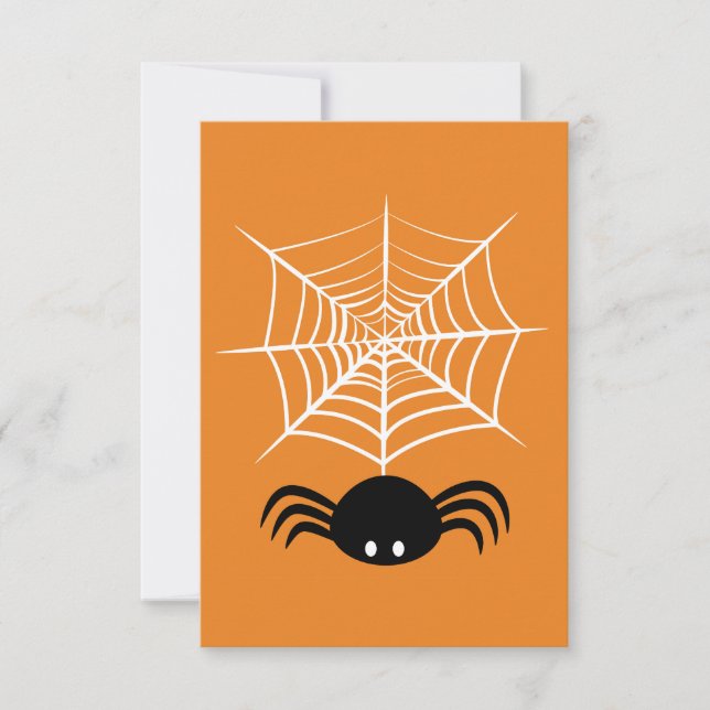 Halloween Spider Web Save The Date (Vorderseite)