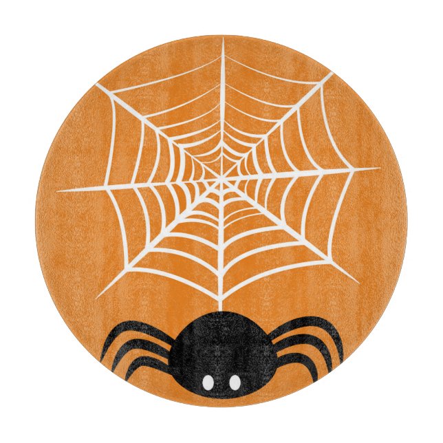 Halloween Spider Web Schneidebrett (Vorderseite)