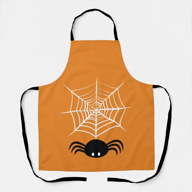 Halloween Spider Web Schürze (Vorderseite)
