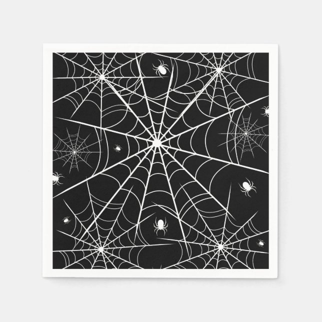 Halloween Spider Web Serviette (Vorderseite)