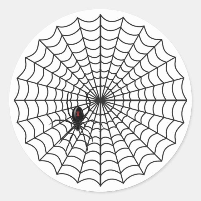 Halloween Spider Web Stickers (Vorderseite)