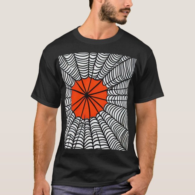 Halloween Spider Web T-Shirt (Vorderseite)