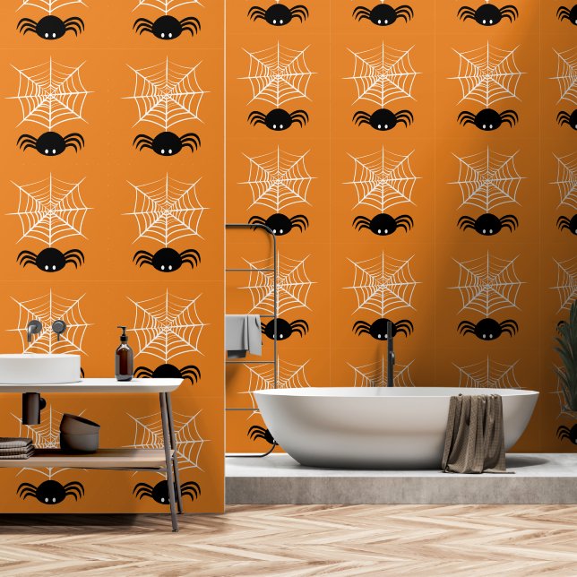 Halloween Spider Web Tapete (Badezimmer)