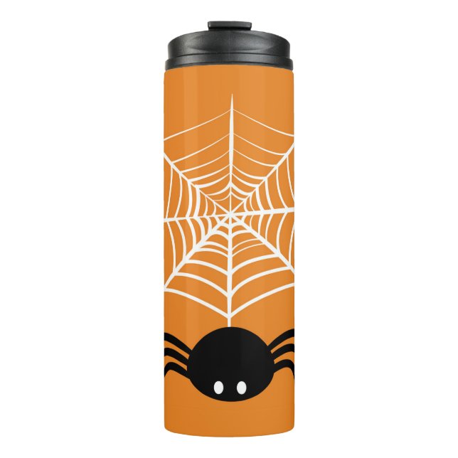 Halloween Spider Web Thermosbecher (Vorderseite)