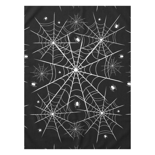Halloween Spider Web Tischdecke (Vorderseite)